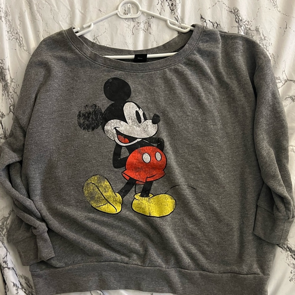 Slightly worn Torrid Mickey Mouse Scoop neck Sweater